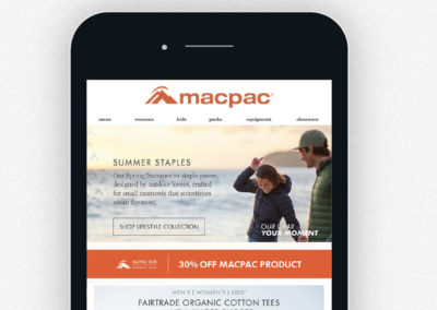 Macpac Email Marketing